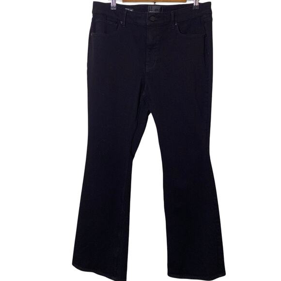 WHBM Jeans NWOT Women's Size 14 Black High-Rise Skinny Flare Comfort Boot Cut - Picture 1 of 7